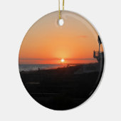 HoldenのビーチNCのビーチの日没 セラミックオーナメント (左)