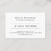 Holders Business Cardの写真を使用した睡眠療法士 名刺 (裏面)