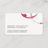 Holding Glass of Wine | A Toast | Cheers 名刺 (裏面)