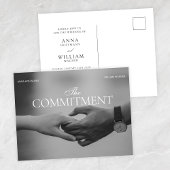 Holding hand commitment photo romance wedding ポストカード