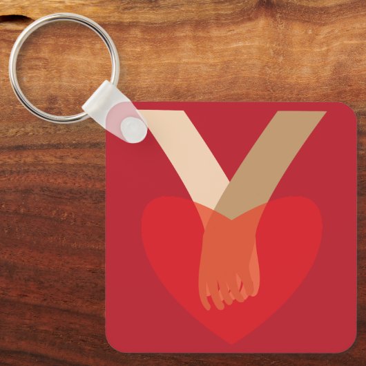 Holding Hands キーホルダー (正面)