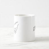 Holding Hands Custom Name Valentine Mug コーヒーマグカップ (中央)