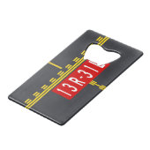 Holding Point Marking 13R-31L クレジットカード栓抜き (裏面アングル)