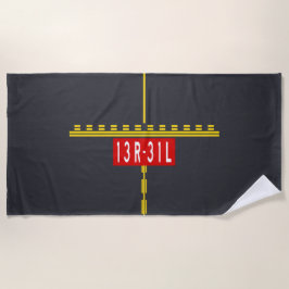 Holding Point Marking 13R-31L ビーチタオル