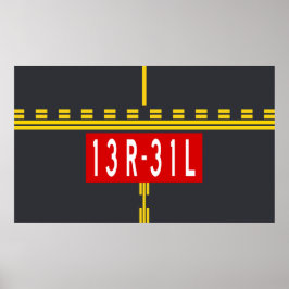 Holding Point Marking 13R-31L ポスター