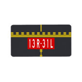 Holding Point Marking 13R-31L ラベル (正面)