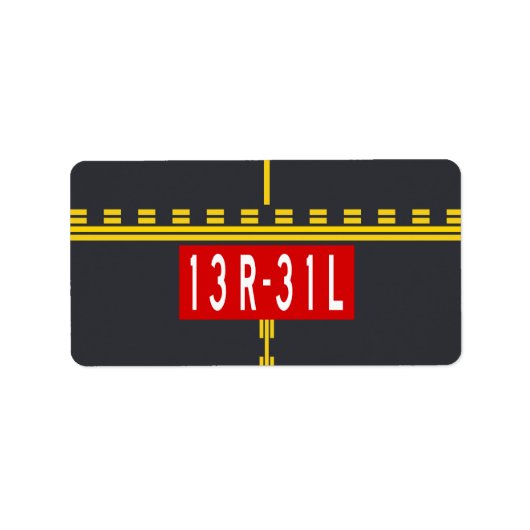 Holding Point Marking 13R-31L ラベル (正面)