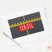 Holding Point Marking 13R-31L 長方形シール (封筒)