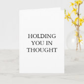 Holding You in Thought – Minimalist Sympathy Card  カード (黄色い花)