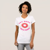 Hole Foods T食べ-Shirt Food おもしろい Donut Tシャツ (正面フル)