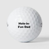 'Hole-in-Fun Dad' Father's Day Birthday Tournament ゴルフボール (正面)