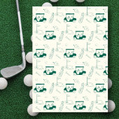 Hole In One 1st Birthday Par-tee Hand Drawn Green 招待状