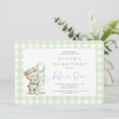 Hole In One Birthday Invitation 招待状 (スタンド正面)