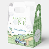 Hole In One Boy Golf First Birthday Par-Tee フェイバーボックス (オープン)
