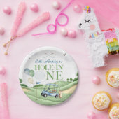 Hole In One Boy Golf First Birthday Par-Tee ペーパープレート (パーティー)