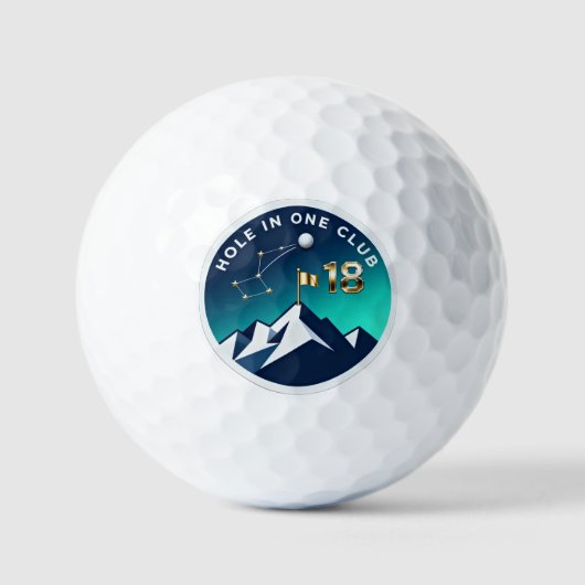 Hole In One Club 18 | Night Sky Mountain Golf  ゴルフボール (正面)