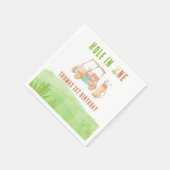 Hole In One First Birthday Party スタンダードカクテルナプキン (角)