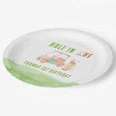 Hole In One First Birthday Party ペーパープレート (アングル)