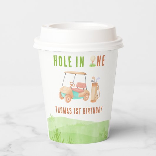 Hole In One First Birthday Party 紙コップ (裏面)
