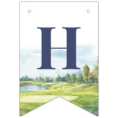 Hole In One Golf 1st Birthday  バンティングフラッグ (第2の旗)