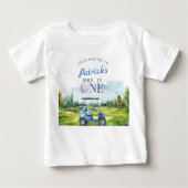 Hole In One Golf 1st Birthday  ベビーTシャツ (正面)