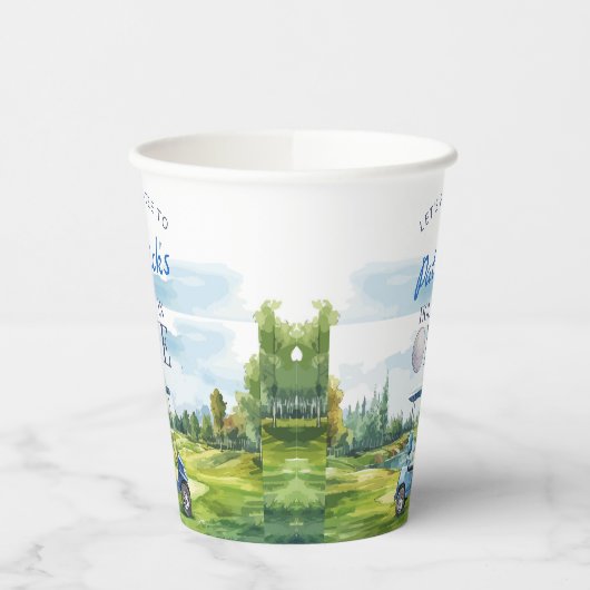 Hole In One Golf 1st Birthday 紙コップ (左)