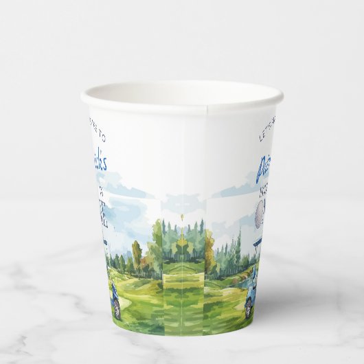 Hole In One Golf 1st Birthday  紙コップ (右)