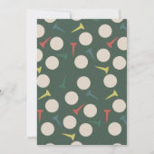 Hole in One Golf Course 1st Birthday Par-Tee 招待状 (裏面)