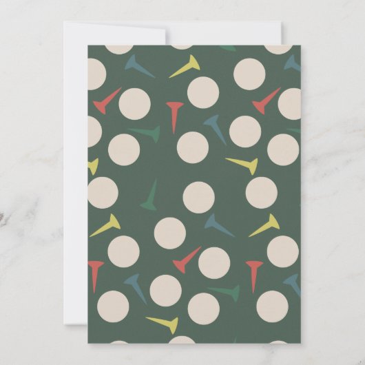 Hole in One Golf Course 1st Birthday Par-Tee 招待状 (裏面)