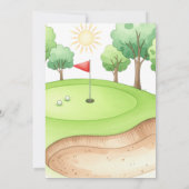 Hole in One Golf First Birthday Invitation  招待状 (裏面)