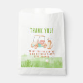 Hole In One Golf First Birthday Thank you フェイバーバッグ (正面)