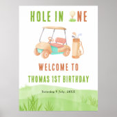 Hole In One Golf Welcome Birthday Party ポスター (正面)