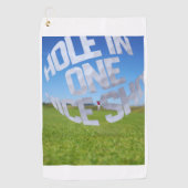Hole In One Nice Shot Golf Towel ゴルフタオル (正面)