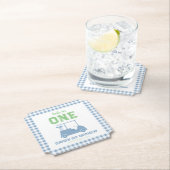 Hole in One Par Tee Boy 1st Birthday ペーパーコースター (インサイチュ)