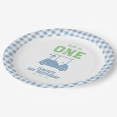 Hole in One Par Tee Boy Birthday ペーパープレート (アングル)