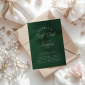 Hole-in-One Par-tee Elegant Golf Birthday party 招待状