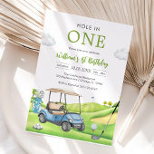 Hole In One Par-tee Golf Boy 1st Birthday Invitati 招待状