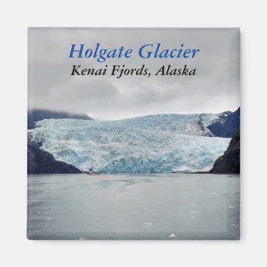 Holgate Glacier Kenai Fjordsアラスカ写真マグネット マグネット (正面)