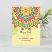 Holiの黄色く幸せな招待状 招待状 (スタンド正面)