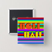 HOLIカラーストライプのパターン+アイディア 缶バッジ (正面&裏面)