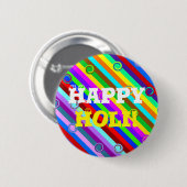 HOLIカラーストライプアイディアスワーズ模様+お客様の渦 缶バッジ (正面&裏面)