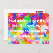 HOLIフェスティバルとアイディア ポストカード (正面/裏面)