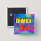 HOLIフェスティバルの色2 +あなたのアイディア 缶バッジ (正面&裏面)