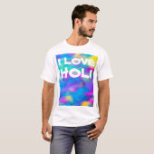 HOLIフェスティバルの色2 +あなたのアイディア Tシャツ (正面フル)