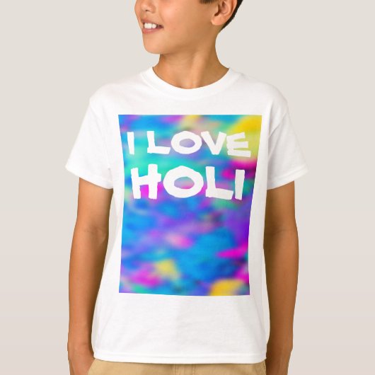 HOLIフェスティバルの色2 +あなたのアイディア Tシャツ (正面)