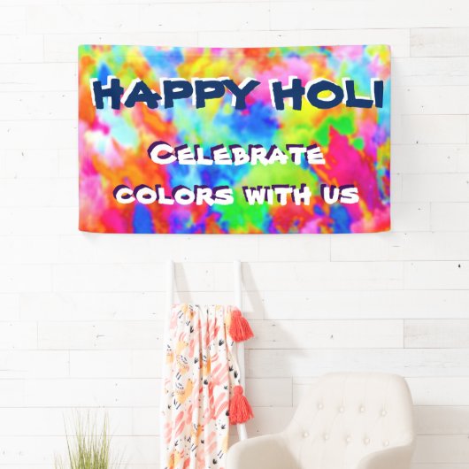 HOLIフェスティバルの色+あなたのアイディア 横断幕 (インサイチュ)