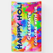 HOLIフェスティバルの色+あなたのアイディア 横断幕 (縦)