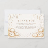 Holi Cannoli Sweet Bakery 1st Birthday サンキューカード (正面)