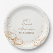 Holi Cannoli Sweet Bakery 1st Birthday ペーパープレート (正面)