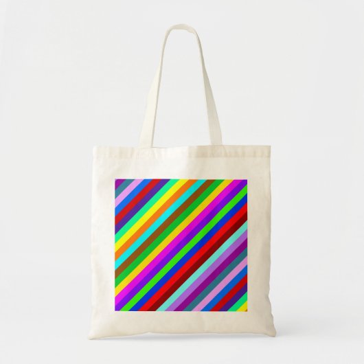 HOLI colored Stripes pattern + your ideas トートバッグ (正面)